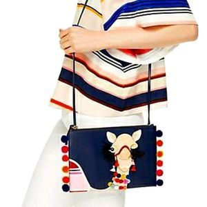 KATE SPADE Winking Camel Leather Pouch*PRICE‎ FIRM*